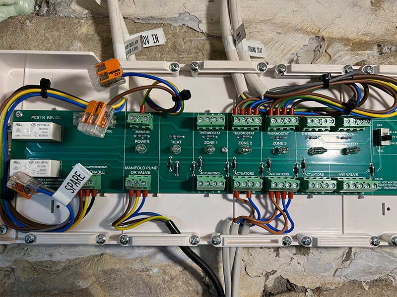 Underfloor heating wiring problems